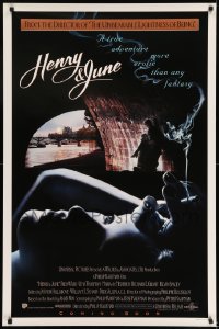 6z418 HENRY & JUNE int'l 1sh 1990 Uma Thurman, the first movie with NC-17 rating!