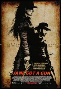 6z500 JANE GOT A GUN advance 1sh 2016 gorgeous Natalie Portman in the title role, Joel Edgerton!