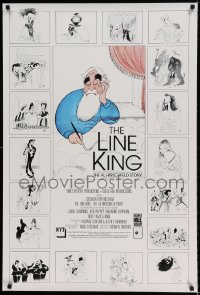 6z559 LINE KING 1sh 1996 The Al Hirschfeld Story, art of The Marx Bros., Streisand, Hepburn & more!