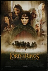 6z577 LORD OF THE RINGS: THE FELLOWSHIP OF THE RING advance 1sh 2001 Tolkien, montage of top cast!