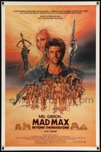 6z590 MAD MAX BEYOND THUNDERDOME advance 1sh 1985 art of Mel Gibson & Tina Turner by Richard Amsel!