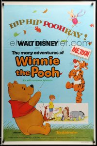 6z609 MANY ADVENTURES OF WINNIE THE POOH 1sh 1977 and Tigger too, plus three great shorts!
