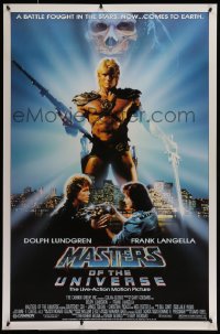 6z613 MASTERS OF THE UNIVERSE 1sh 1987 great photo image of Dolph Lundgren as He-Man!