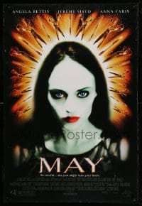 6z620 MAY DS 1sh 2002 striking image of Angela Bettis in the title roll as May Dove Canady!