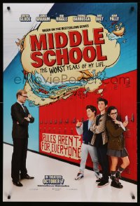 6z628 MIDDLE SCHOOL THE WORST YEARS OF MY LIFE teaser DS 1sh 2016 Griffin Gluck, Lauren Graham!