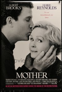 6z646 MOTHER DS 1sh 1996 by Albert Brooks, who's kissing mom Debbie Reynolds' forehead!