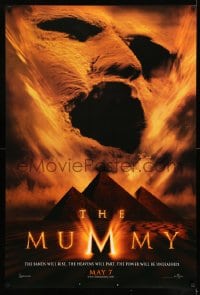 6z651 MUMMY teaser DS 1sh 1999 Brendan Fraser & Rachel Weisz in Egypt, cool image of sandstorm!