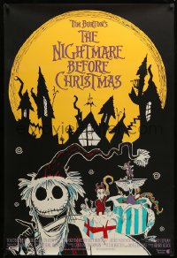 6z671 NIGHTMARE BEFORE CHRISTMAS int'l 1sh 1993 Tim Burton, Disney, different image of Santa Jack!
