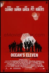 6z676 OCEAN'S 11 DS 1sh 2001 Steven Soderbergh, George Clooney, Matt Damon, Brad Pitt