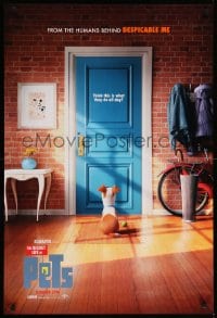 6z787 SECRET LIFE OF PETS advance DS 1sh 2016 Summer style, dog sitting behind door with ball!