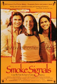 6z822 SMOKE SIGNALS 1sh 1998 Adam Beach, Evan Adams, Irene Bedard, the heart of Native America!
