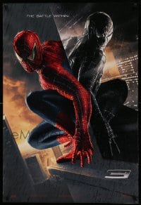 6z837 SPIDER-MAN 3 teaser DS 1sh 2007 Raimi, the battle within, Maguire in red/black suits, textured