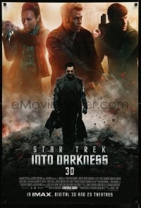 6z851 STAR TREK INTO DARKNESS advance DS 1sh 2013 Cumberbatch & city in ruins, top cast images!