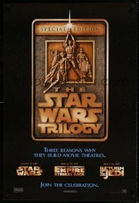 6z023 STAR WARS TRILOGY style F 1sh 1997 George Lucas, Empire Strikes Back, Return of the Jedi!