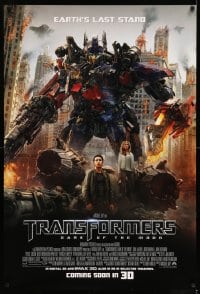 6z925 TRANSFORMERS: DARK OF THE MOON advance DS 1sh 2011 directed by Michael Bay!