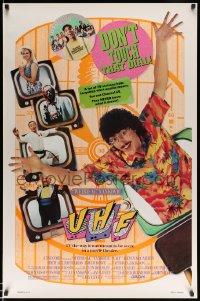 6z939 UHF style B 1sh 1989 great wacky Weird Al Yankovic image, Michael Richards, Victoria Jackson!