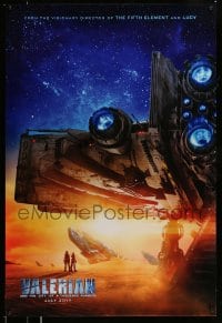 6z954 VALERIAN & THE CITY OF A THOUSAND PLANETS teaser DS 1sh 2017 Luc Besson, Delevingne, Hawke!