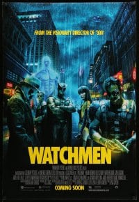6z968 WATCHMEN int'l advance DS 1sh 2009 coming soon style, Snyder, Crudup, Jackie Earle Haley!