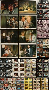 7a053 LOT OF 144 LOBBY CARDS '70s complete sets of 8 cards from 18 different movies!