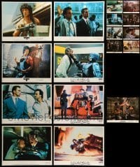 7a061 LOT OF 17 ACTION HERO LOBBY CARDS '80s-90s incomplete sets from a variety of movies!