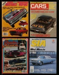 7a136 LOT OF 4 MUSCLE CAR MAGAZINES '70s-00s filled with great images & information!