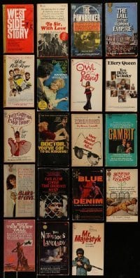 7a513 LOT OF 19 MOVIE EDITION PAPERBACK BOOKS '60s-70s stories with images from Hollywood films!
