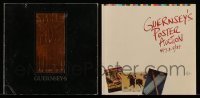 7a466 LOT OF 2 GUERNSEY'S POSTER AUCTION CATALOGS '87-89 filled with great images!