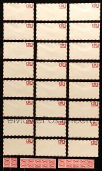 7a073 LOT OF 24 U.S. POSTAGE CENTENARY AIR MAIL STAMPS AND 24 ENVELOPES '40s cool!