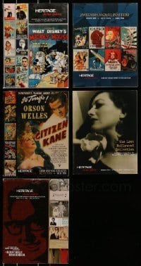 7a458 LOT OF 5 HERITAGE AUCTION CATALOGS '06 filled with images of the best movie posters!