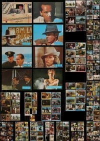 7a150 LOT OF 166 YUGOSLAVIAN LOBBY CARDS '60s-80s great scenes from a variety of movies!
