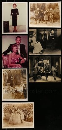 7a206 LOT OF 7 REPRO 8X10 PHOTOS '80s great scenes from Wizard of Oz, Laurel & Hardy + more!