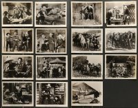 7a304 LOT OF 15 KEN MAYNARD 8X10 STILLS '30s-40s great scenes from several of his movies!