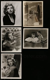 7a207 LOT OF 5 JUDY GARLAND REPRO 8X10 STILLS '80s great portraits of the legendary actress!