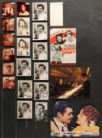 7a013 LOT OF 22 MISCELLANEOUS ITEMS '30s-60s lots of Katharine Hepburn portraits & more!