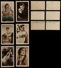 7a173 LOT OF 6 DOLORES DEL RIO ENGLISH POSTCARDS '20s great portraits of the pretty actress!