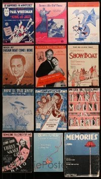7a121 LOT OF 12 SHEET MUSIC '20s-50s a variety of great songs from different artists!