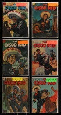 7a110 LOT OF 6 CISCO KID COMIC BOOKS '50s Dell Comics, based on the Duncan Renaldo TV series!