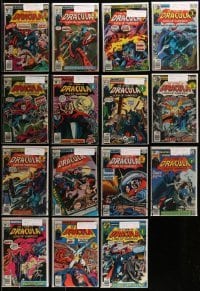 7a093 LOT OF 15 TOMB OF DRACULA COMIC BOOKS '70s Lord of the Vampires, Marvel Comics!