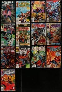 7a098 LOT OF 13 SPIDER-MAN COMIC BOOKS '80s-90s Steve Ditko, Marvel Comics!