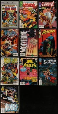 7a103 LOT OF 10 COMIC BOOKS '90s Iron Man, Wolverine, Superman, X-Man, Robin & more!