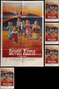 7a007 LOT OF 7 FOLDED MISCELLANEOUS POSTERS '70s Against a Crooked Sky, Seven Alone!