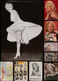 7a236 LOT OF 13 UNFOLDED MARILYN MONROE COMMERCIAL POSTERS '80s-90s the legendary sex symbol!