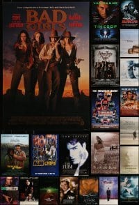 7a375 LOT OF 24 UNFOLDED MOSTLY DOUBLE-SIDED 27X40 ONE-SHEETS '90s-00s great movie images!