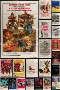 7a045 LOT OF 22 FOLDED ONE-SHEETS '50s-80s great images from a variety of different movies!