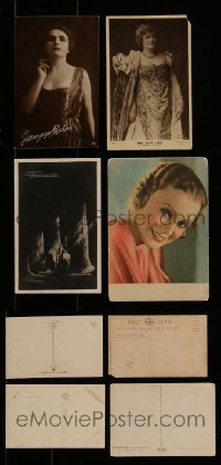 7a180 LOT OF 4 EUROPEAN POSTCARDS '20s-30s great images including one from Siegfried!