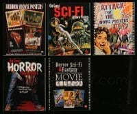 7a501 LOT OF 5 BRUCE HERSHENSON HORROR/SCI-FI SOFTCOVER MOVIE BOOKS '90s-00s color poster images!