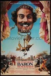 7b015 ADVENTURES OF BARON MUNCHAUSEN int'l 1sh 1988 directed by Terry Gilliam, wacky balloon image!