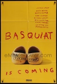 7b058 BASQUIAT teaser DS 1sh 1996 Jeffrey Wright as Jean Michel Basquiat, David Bowie as Warhol!