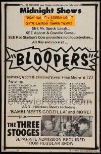 7b090 BLOOPERS 1sh 1978 see Mr. Spock laugh, see Abbot & Costello curse, Bambi Meets Godzilla!
