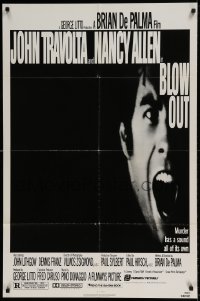 7b091 BLOW OUT 1sh 1981 John Travolta, Brian De Palma, murder has a sound all of its own!